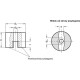 Bifurcated magnet GN 60-AN-19 - with hole