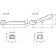 Clamping lever DIN 99-125-B16-K - Clamping lever, steel