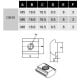 M6 slotted nut for OB40 profiles