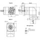 Angular planetary gear HPZS90-04MA Servo 80x80 1:4 motor shaft 19mm