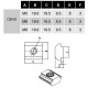 M5 slotted nut for OB40 profiles