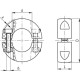 Two-piece split snap ring ANPS-30 - clamping, technopolymer