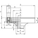 Solid handwheel VDN.300 FP+I-SST - with revolving handle, solid hub