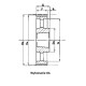 HTD 80-8M-30 TL2517 sprocket for 30mm wide belt