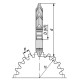 NMFa m3.5 55/134 HSS modulinis apskritas pjaustytuvas