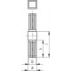 Square connector STC.30-1A-2W-R-C33 - Uniaxial, bidirectional connector