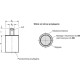 Permanent magnet GN 52.4-AN-50-M10-E - cylindrical, housing with threaded pin