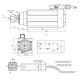 Electrospindle GDZ120x103-7.5kW 600Hz ER32 18000rpm 380V