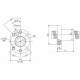 Ball screw with nut SFU2510 1400mm with machining for bearing blocks