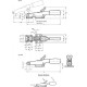 Horizontalus presas GN 850.2-1000-T-NI – nerūdijantis plienas