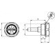 Magnetic plug TMB-HT.M26x1.5 - aluminum, operating temperature up to 180c