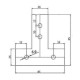 T tipo jungiamoji plokštė 30x30 profiliams