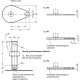 Swivel foot GN 42-60-M16-200-A1-U - Swivel foot