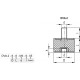 Vibration isolator DVA.2-100-40-SST-M16-41-55 - threaded pin and threaded blind hole