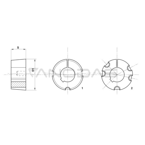 Taper Lock 3020-60 tvirtinimo įvorė