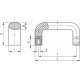 M.643/200-SST-M8-MD holder - technopolymer detectable by metal detectors