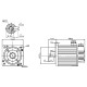 AC servo brushless motor Leadshine ELM-1500LM130F-H -1500W, 6Nm, 2500rpm, 23-bit absolute