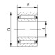 Adjustable needle roller bearing PNA12/28 INA 12x28x12