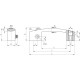 Handle with monostable electric switch EBR.150-SWM-RC - plug, connection on the right side