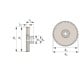 Worm gear ratio 1:20, M0.75, Z20