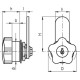 Lock with bolt VC.308/40-S - Lock with various combinations