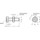 Stop screw GN 251.6-M8-40-ND - with magnet