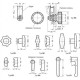 GN 115-SK-45 lock - zinc casting