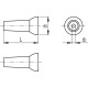 FHN.1/2-8 nozzle - single hole tip