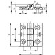 CFMX.30 SH-4 hinge - holes for countersunk head screws