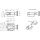 Indexing pin GN 417-6-C with locking position