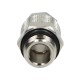 Straight screwed pneumatic hose connector, fi 10x8 mm, G 1/4 GZ, nickel-plated brass