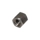 Trapezoidal hexagonal steel nut 14x4 L