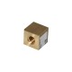 Trapezoidal nut left square brass QOB 12X3L