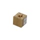 Trapezoidal nut left square brass QOB 12X3L