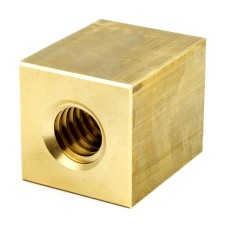 Trapezoidal nut, left, square, brass QOB 36X6L