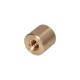 Trapezoidal nut, brown cylindrical 12x3