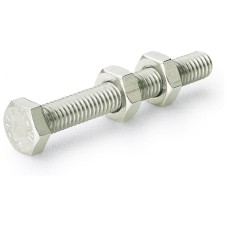 Clamping screw GN 807-M4-23-A-NI - stainless steel