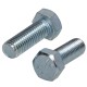 Screw DIN 933 M10x10 class 8.8 steel galvanized white (100 pcs.)