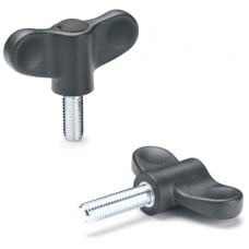 Thumb screw EWN.48-p M8x30-C1 RAL 7021 black