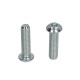 Screw ISO 7380-1 M5x8 class 10.9 galvanized white (100 pcs.)