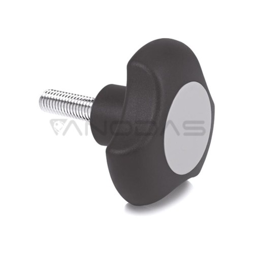 VTT.40 Cp M6x25 C3 knob gray threaded pin