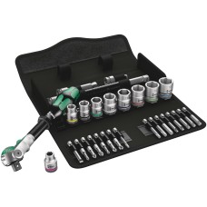 WERA 8100 SB 6 Zyklop Speed 38 ratchet in metric set