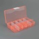 Organizer 15 compartments 175x100x22mm - orange - container for small items