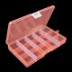 Organizer 15 compartments 175x100x22mm - orange - container for small items