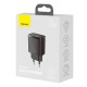 Baseus fast charger USB - USB-C 20W - Black