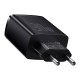 Charger Baseus compact fast charger 2xUSB USB-C PD 3A 30W - Black