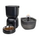 Petwant automatic food dispenser + drinker - black