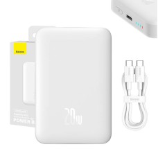 Powerbank Baseus Magnetic 10000mAh USB-C 20W MagSafe - white