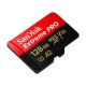 Atminties kortelė SANDISK EXTREME PRO microSDXC 128GB 200/90 MB/s UHS-I U3