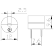 Garso signalas su generatoriumi 12V 85db - Buzzer 12065G